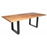 Qualita Piana Oak Dining Table (with U-shape metal legs 4x10cm)