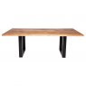 Qualita Piana Oak Dining Table (with U-shape metal legs 4x10cm)