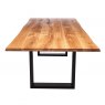 Qualita Piana Oak Dining Table (with U-shape metal legs 4x10cm)