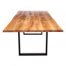 Qualita Piana Oak Dining Table (with U-shape metal legs 3x6cm)