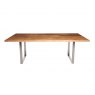 Qualita Piana Oak Dining Table (with U-shape metal legs 3x6cm)