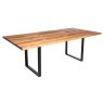 Qualita Piana Oak Dining Table (with U-shape metal legs 3x6cm)