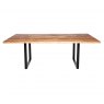 Qualita Piana Oak Dining Table (with U-shape metal legs 3x6cm)