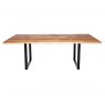 Qualita Piana Oak Dining Table (with U-shape metal legs 3x6cm)