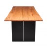 Qualita Piana Oak Dining Table (with full metal legs)