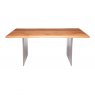 Qualita Piana Oak Dining Table (with full metal legs)