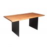 Qualita Piana Oak Dining Table (with full metal legs)