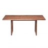 Qualita Piana Walnut Dining Table (with full wooden legs)