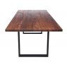 Qualita Piana Walnut Dining Table (with U-shape metal legs 3x6cm)