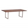 Qualita Piana Walnut Dining Table (with U-shape metal legs 3x6cm)