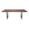 Qualita Piana Walnut Dining Table (with full metal legs)