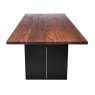 Qualita Piana Walnut Dining Table (with full metal legs)