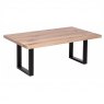 Qualita Piana Oak Coffee Table (with U-shape metal legs 3x6cm)