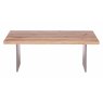 Qualita Piana Oak Coffee Table (with full metal legs)