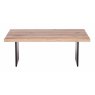 Qualita Piana Oak Coffee Table (with full metal legs)