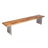 Qualita Piana Oak Bench (with full metal legs)