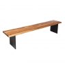 Qualita Piana Oak Bench (with full metal legs)