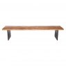 Qualita Piana Oak Bench (with full metal legs)