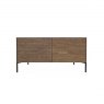 Qualita Orthello Walnut 2 Door TV Unit