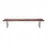 Qualita Piana Walnut Bench (with full metal legs)