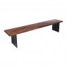 Qualita Piana Walnut Bench (with full metal legs)