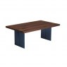 Qualita Piana Walnut Coffee Table (with full metal legs)