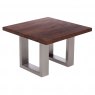 Qualita Piana Walnut Coffee Table (with U-shape metal legs 4x10cm)