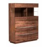 Qualita Piana Walnut Double Display Unit