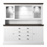 Hill & Hunter New England Large 2 Glazed Door Dresser Rack