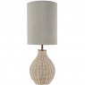 Libra Natural Rattan Lamp with Drum Shade Small