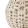 Libra Natural Rattan Lamp with Drum Shade Small