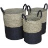 Bluebone Set Of Three Charcoal Baskets