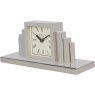 Libra Plaza Nickel Mantel Clock