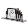 Nickel Art Deco Mantel Clock