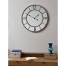 Libra Grey Frame Beaded Mirror Wall Clock