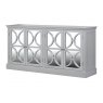 Grey Fayence Four Door Mirrored Sideboard