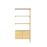 Qualita Hazlemere  2 Door Single Bookcase  Extension