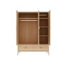 Bellstone Jago 3 Door 2 Drawer Wardrobe
