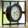 Metal Frame Mantel Clock