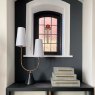 Twin Shaded Marble Table Lamp