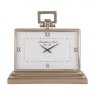 Libra Latham Brass Medium Rectangular Clock