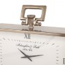 Libra Latham Brass Medium Rectangular Clock