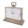 Libra Latham Brass Medium Rectangular Clock