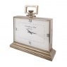 Libra Latham Brass Large Rectangular Clock