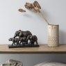 Libra Antique Bronze Parade of Elephants